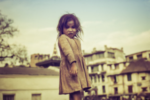 Luis Martinez Aniesa - Niña en Katmandu 1981
